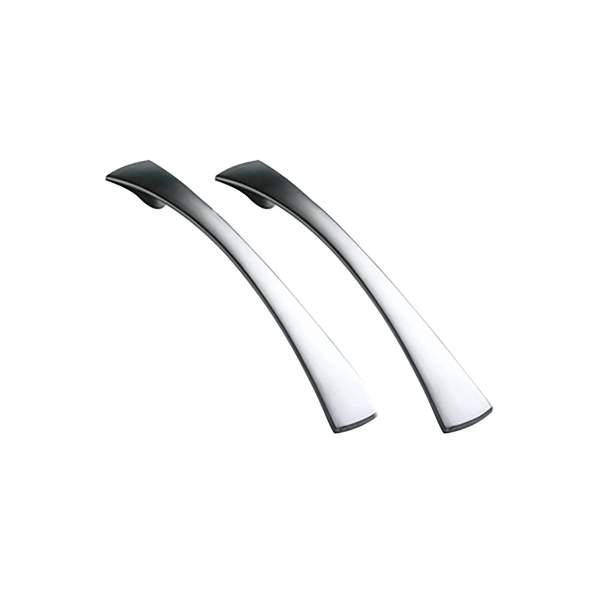 Satin Chrome Tapered Bow Handle (Pack of 2)