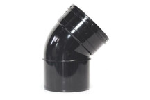 Solvent Soil - Black - 110mm - Bend 45 Spigot