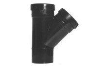 Pushfit Soil - Black - 110mm - Double Socket Branch 135\'