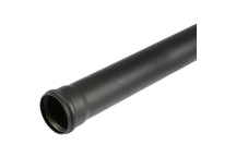 Pushfit Soil - 110mm - Black Pipe - Single Socket - 3M