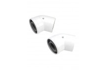 45 Degree Bend X 2 (60/100mm Diameter)