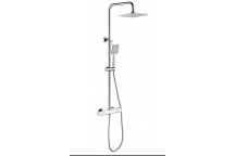 Thermostatic Bar Valve Shower - Square - Chrome