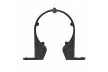 40mm Pipe Support Bracket Black