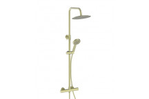 Thermostatic Round Bar Valve Shower Set - Brass