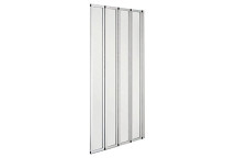 Bath Screen - 1400 x 800mm - Chrome - 4-Fold / Bi-Fold