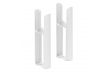 2 Column - Radiator Feet in White (Pair)