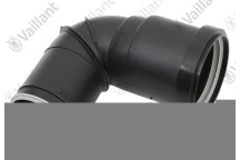 Vaillant - Flue Gas Elbow, 87 Degr, Black (Outlet)