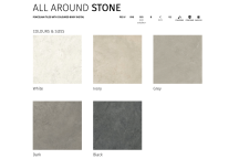 Italian Porcelain - All Around Black Rett - 600X1200