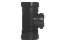 Solvent Soil - Black - 110mm - Access Straight