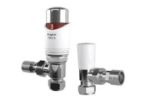 Drayton - TRV4 - Pack - 15mm Angled (White & Chrome)