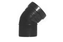 Pushfit Soil - Black - 110mm - Bend 45 Spigot