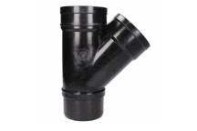 Solvent Soil - Black - 110mm - Tee Spigot Double Socket