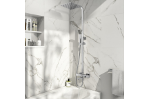 Thermostatic Shower with Bath Filler - Chrome (Square)