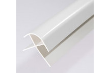Shower Panel - External Corner - 10mm (White)