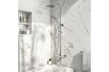 Thermostatic Shower Kit with Bath Filler - Chrome