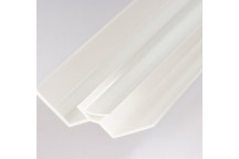Shower Panel - Internal Corner 10mm (White)