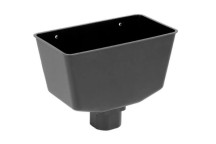 Rainwater - Downpipe - Black - 68mm - Hopper