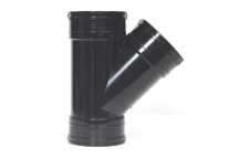 Solvent Soil - Black - 110mm - Triple Socket Tee Branch