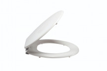 Toilet Seat - Moulded Wood, Chrome Hinges (2.9kg)
