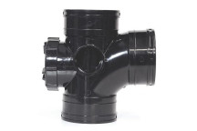 Solvent Soil - Black - 110mm - Access Tee