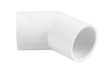 Overflow Pipe - 45 Bend - White