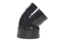 Solvent Soil - Black - 110mm - Bend 45\'