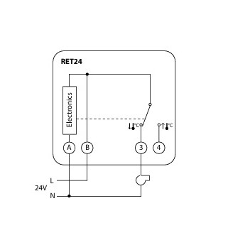 Danfoss - RET24 - Room Thermostat 087N701400