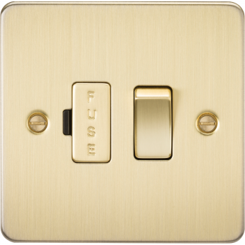 Fused Spur Isolation Switch - (Brushed Brass)