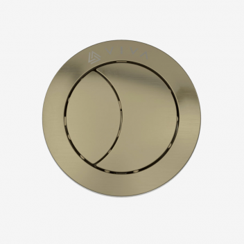Viva - Universal Flush Button (Brushed Brass)