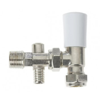 Drayton - Lockshield - 15mm Angled (with Drain Off)