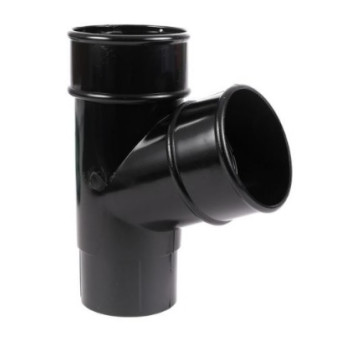 Rainwater - Downpipe - Black - 68mm - Branch