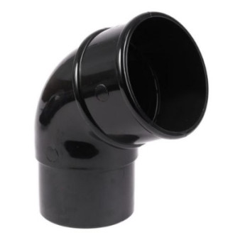 Rainwater - Downpipe - Black - 68mm - Offset Bend 112.5\'