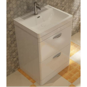 Apollo - Floor Standing Unit & Basin - White - 500