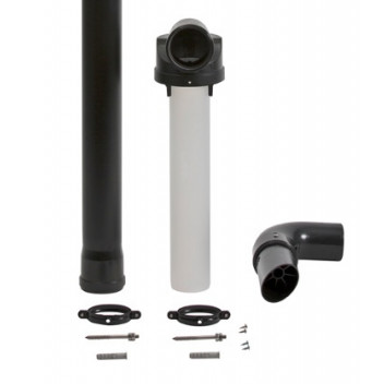 Plume Kit For Telescopic Flue (Inc. 1M Extension & Brackets)