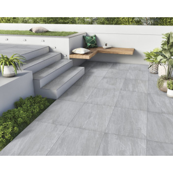 Porcelain Exterior Tile - Kandla Grey - 600X600