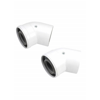 45 Degree Bend X 2 (60/100mm Diameter)