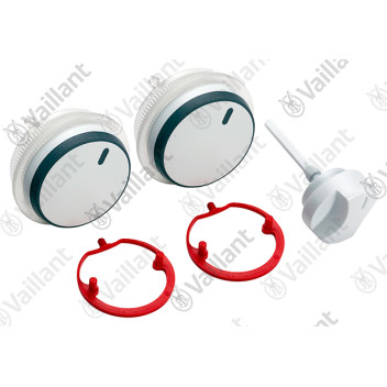 Vaillant - Knobs, White (Excl.), Kit Of 3