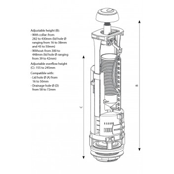 Siamp - Optima 49 - Flush Valve