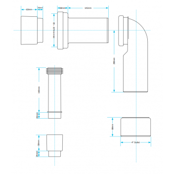 ULTRA Drain Connector Kit (Angled)