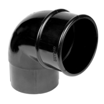 Rainwater - Downpipe - Black - 68mm - Offset Bend 92.5\'