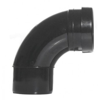 Pushfit Soil - Black - 110mm - Swept Bend 90 Spigot
