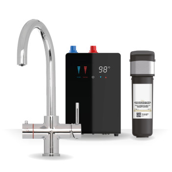 Brew Master - Hot Water Tap - 4-1 (Chrome) Digital Kit & Filt