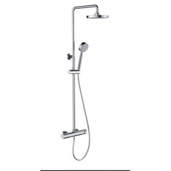 Thermostatic Bar Valve Shower - Round - Chrome