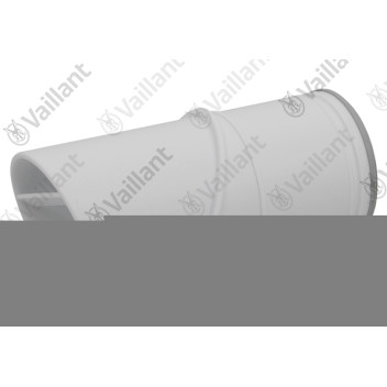 Vaillant - Flue Pipe (End Piece) Dn 60, White