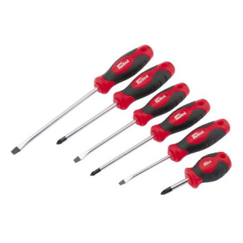 Draper - Screwdriver Set, Soft Grip (6 Pieces)