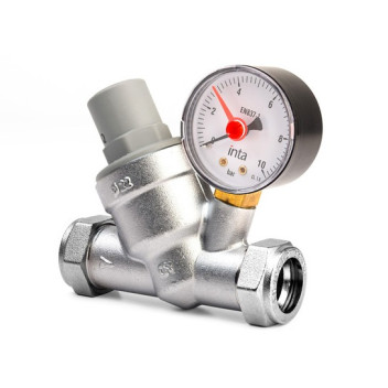 Intatec - Pressure Reducing Valve 22mm (With Gauge)