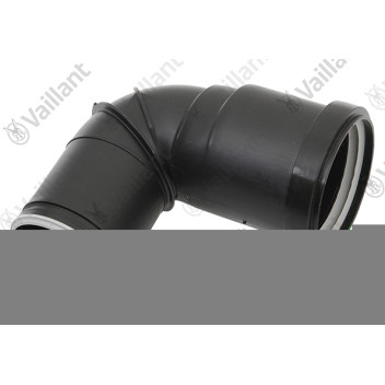 Vaillant - Flue Gas Elbow, 87 Degr, Black (Outlet)