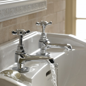 Bristan - 1901 - Traditional Basin Taps (with Long Spout)