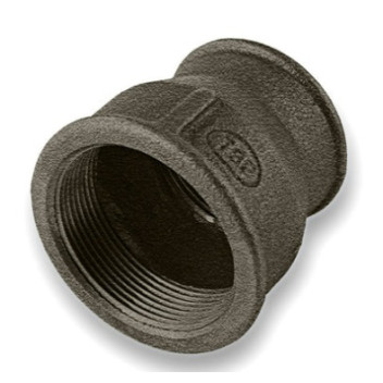 Black Iron - Reducing Socket - 3/4\" x 3/8\" - (FxF)