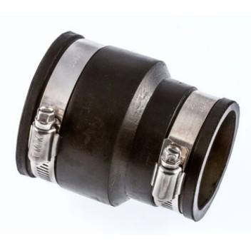 Rubber Flexible Adaptor - Waste Coupling - 4\" x 3\"